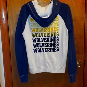 VS Pink Michigan Wolverines Hoodie L